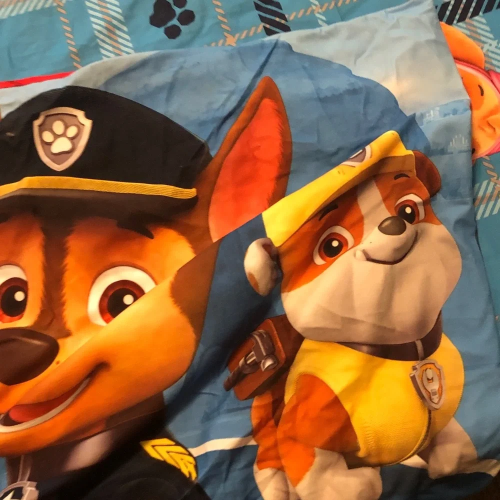 Paw Patrol Kids Bedding - Blue with Multicolor Pups